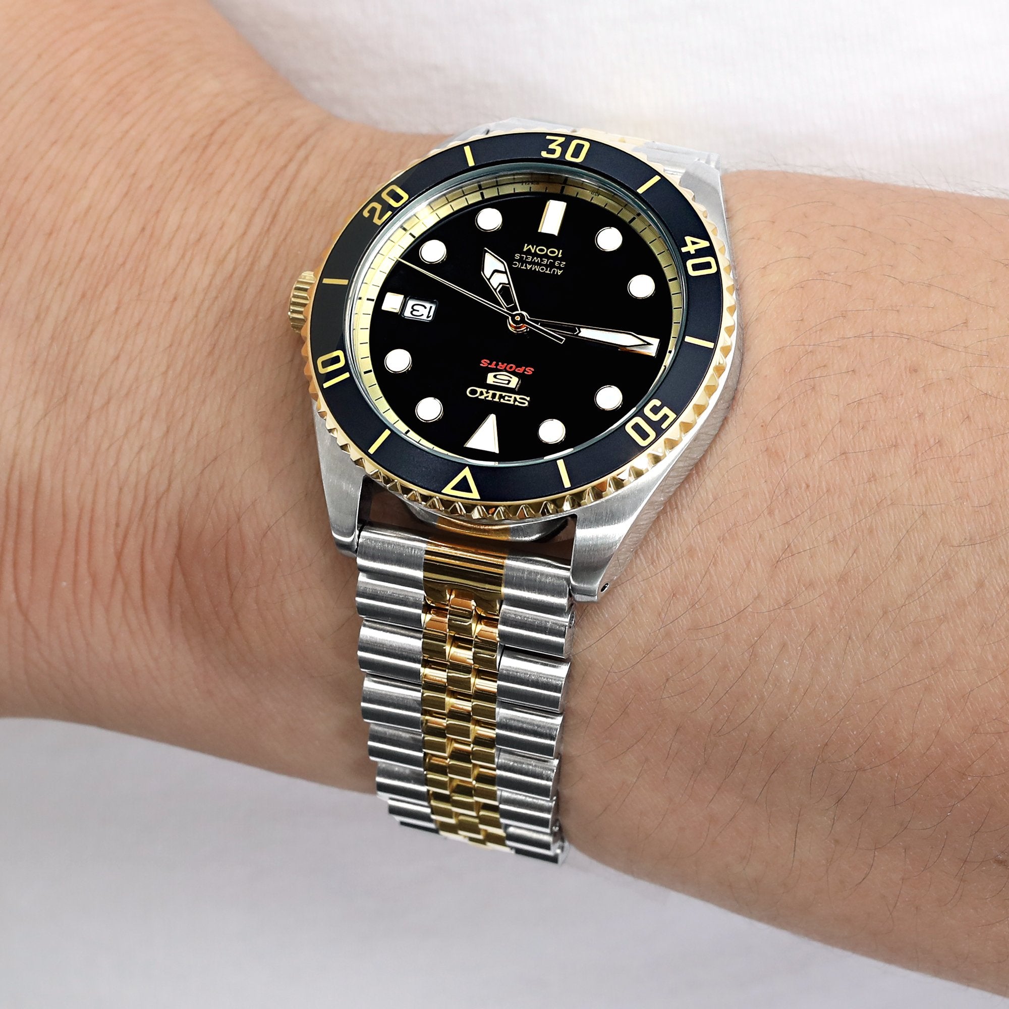 Fine dritto 22mm Super-J Louis Watch Bands Strapcode