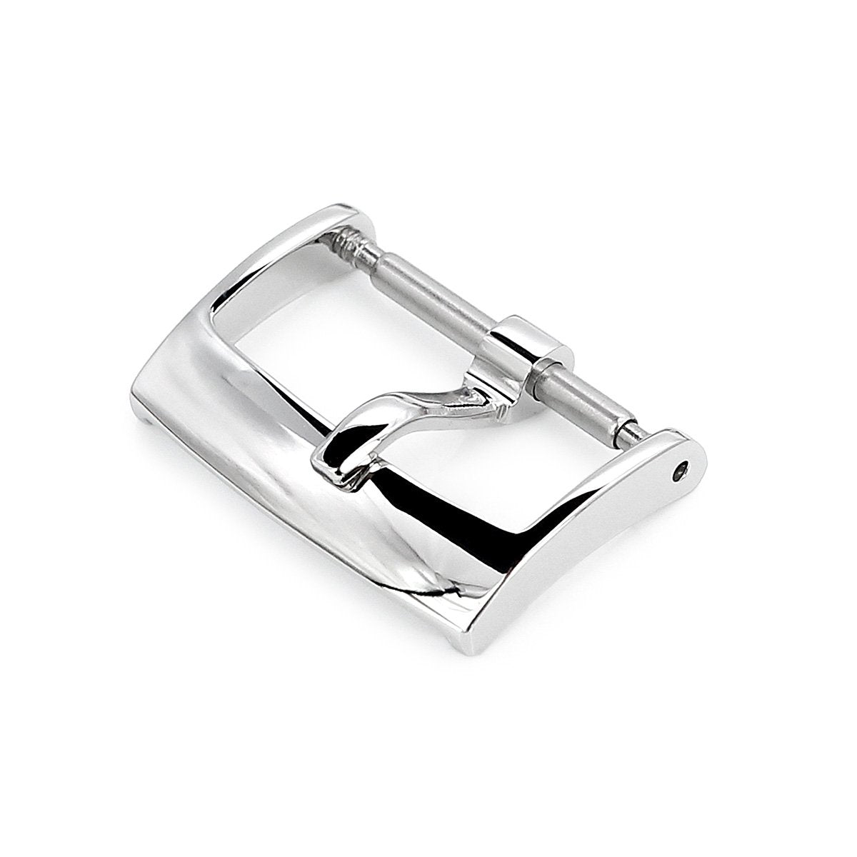 16mm 18mm Solid 316L Stainless Steel Classic 2mm-Tongue Buckle Polished Strapcode Buckles