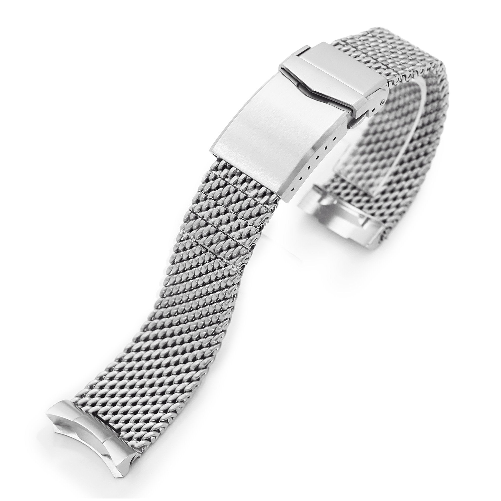Curved Endlink Massy Mesh Watch Bands for Seiko SKX007 Mod | Strapcode