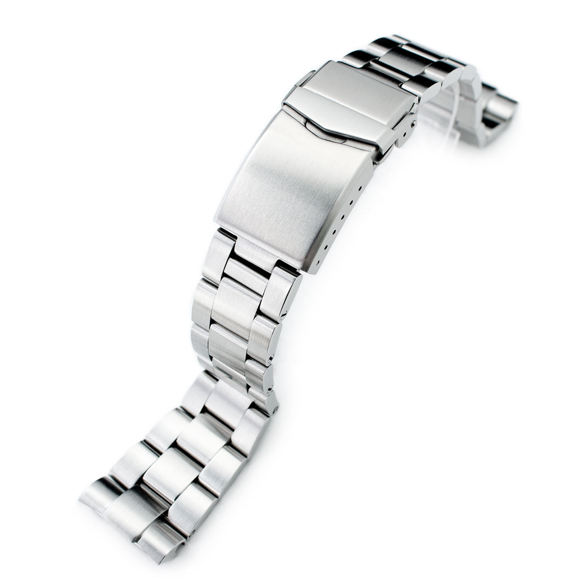22mm Super-O Boyer Watch Band compatible with Seiko New Turtles SRP777, 316L Stainless Steel V-Clasp Brushed