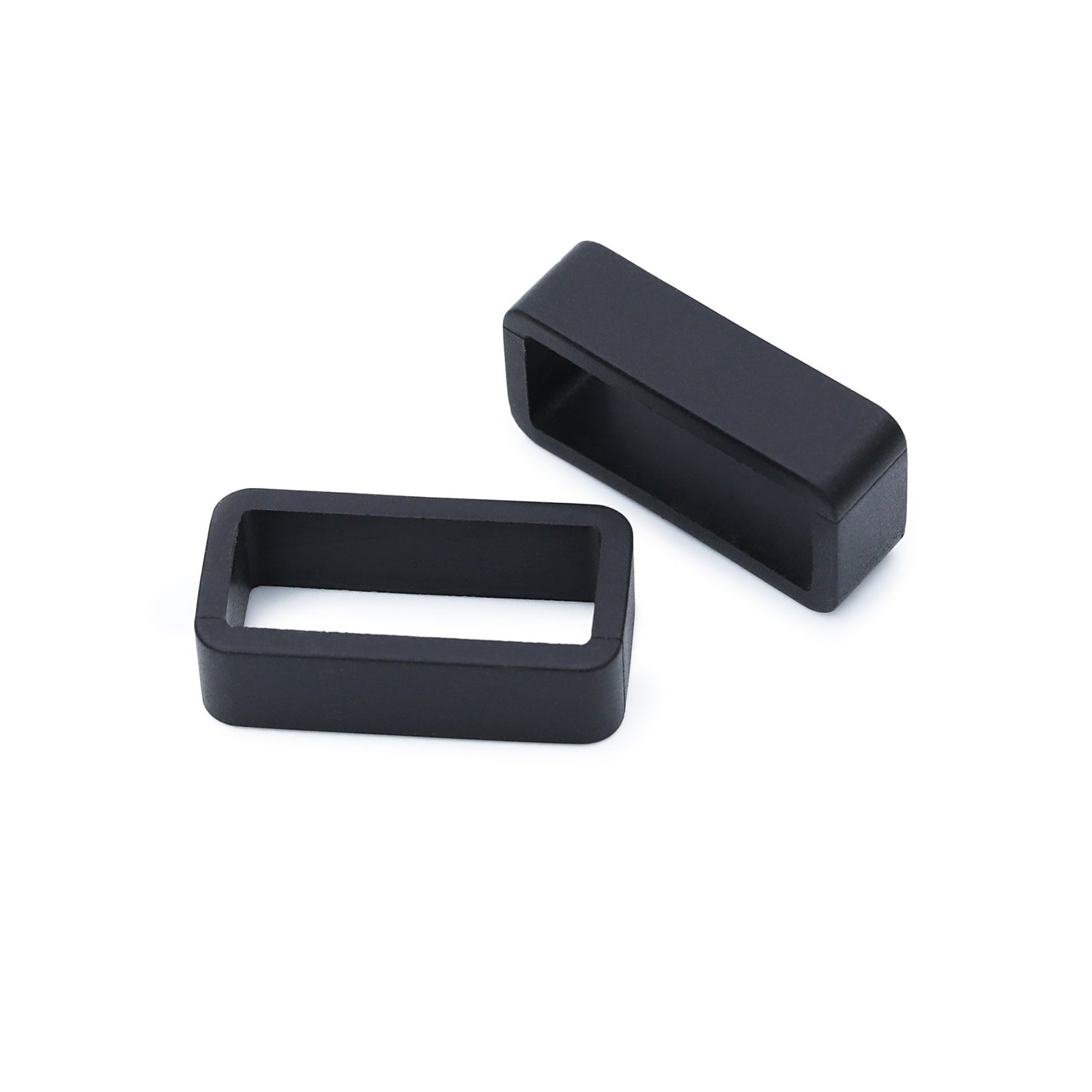 TUD BB M79230 Curved End Lug Black Rubber Watch Band