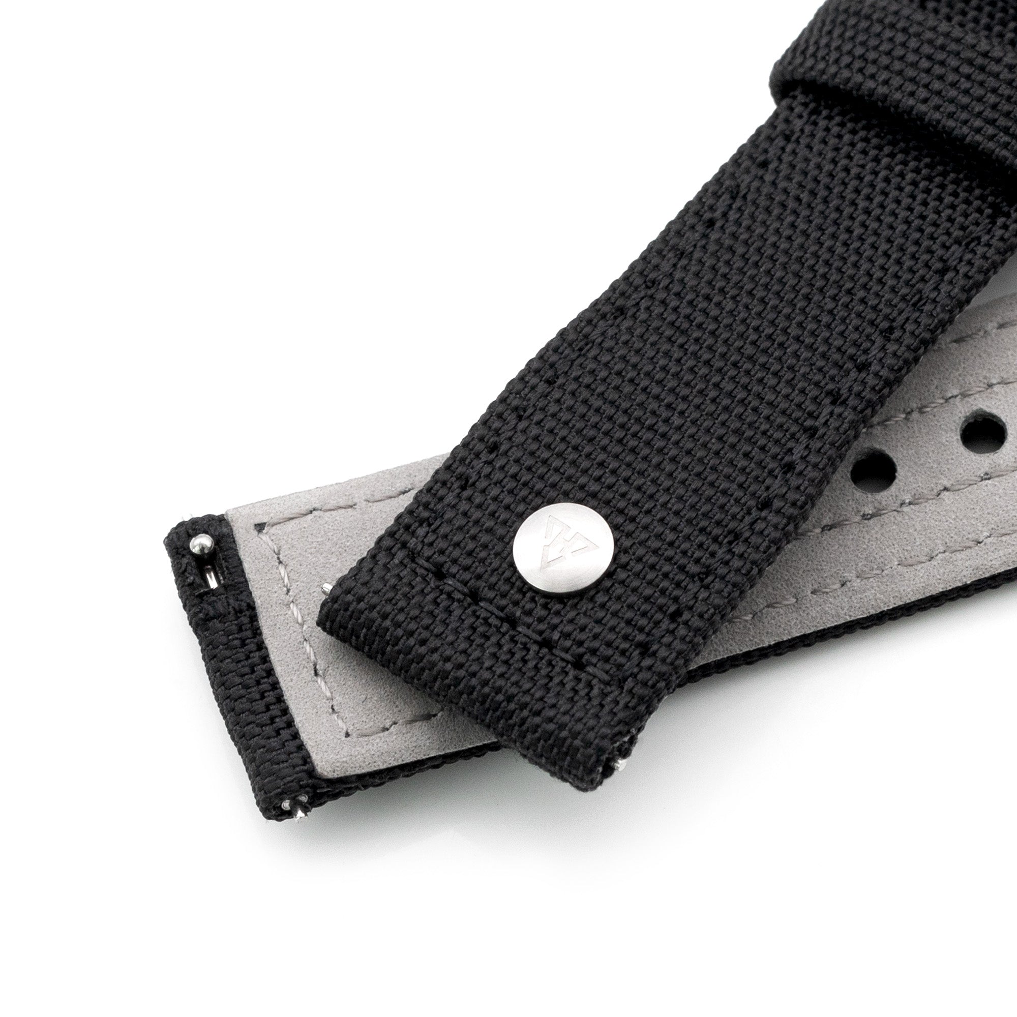 The AAF Black Strap by HAVESTON Straps Strapcode Watch Bands