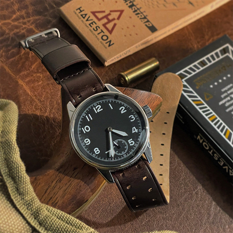 THE M-1907 Seal Brown Leather Watch Band by HAVESTON Straps Strapcode Watch Bands