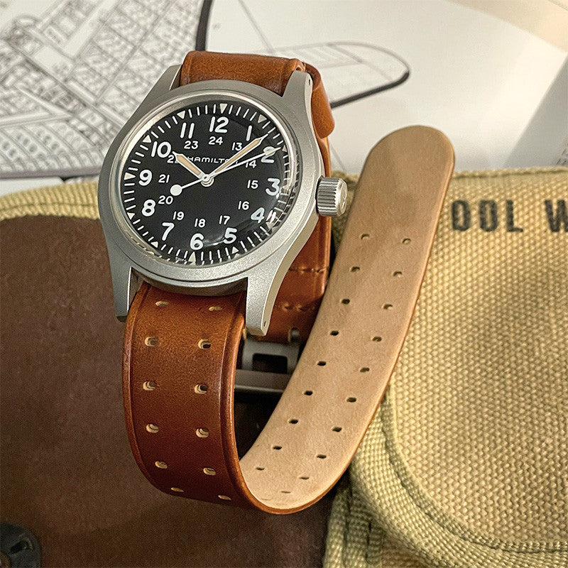 THE M-1907 Russet Brown Leather Watch Band by HAVESTON Straps Strapcode Watch Bands