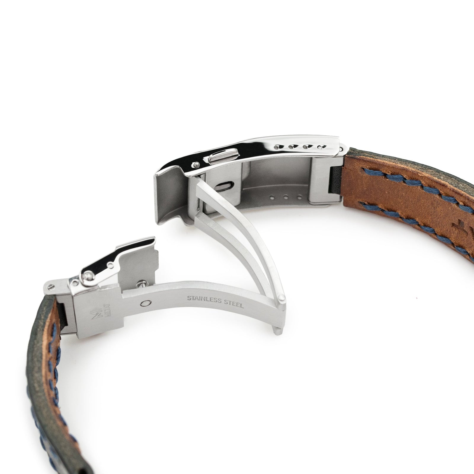 20mm Griffon One-Pc Handcrafted Italian Leather Watch Band