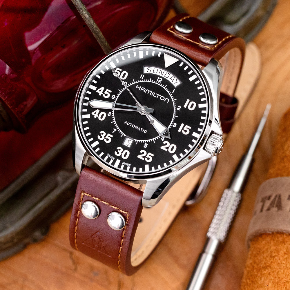 The Nav-39 2-Piece Leather Straps by HAVESTON | Strapcode