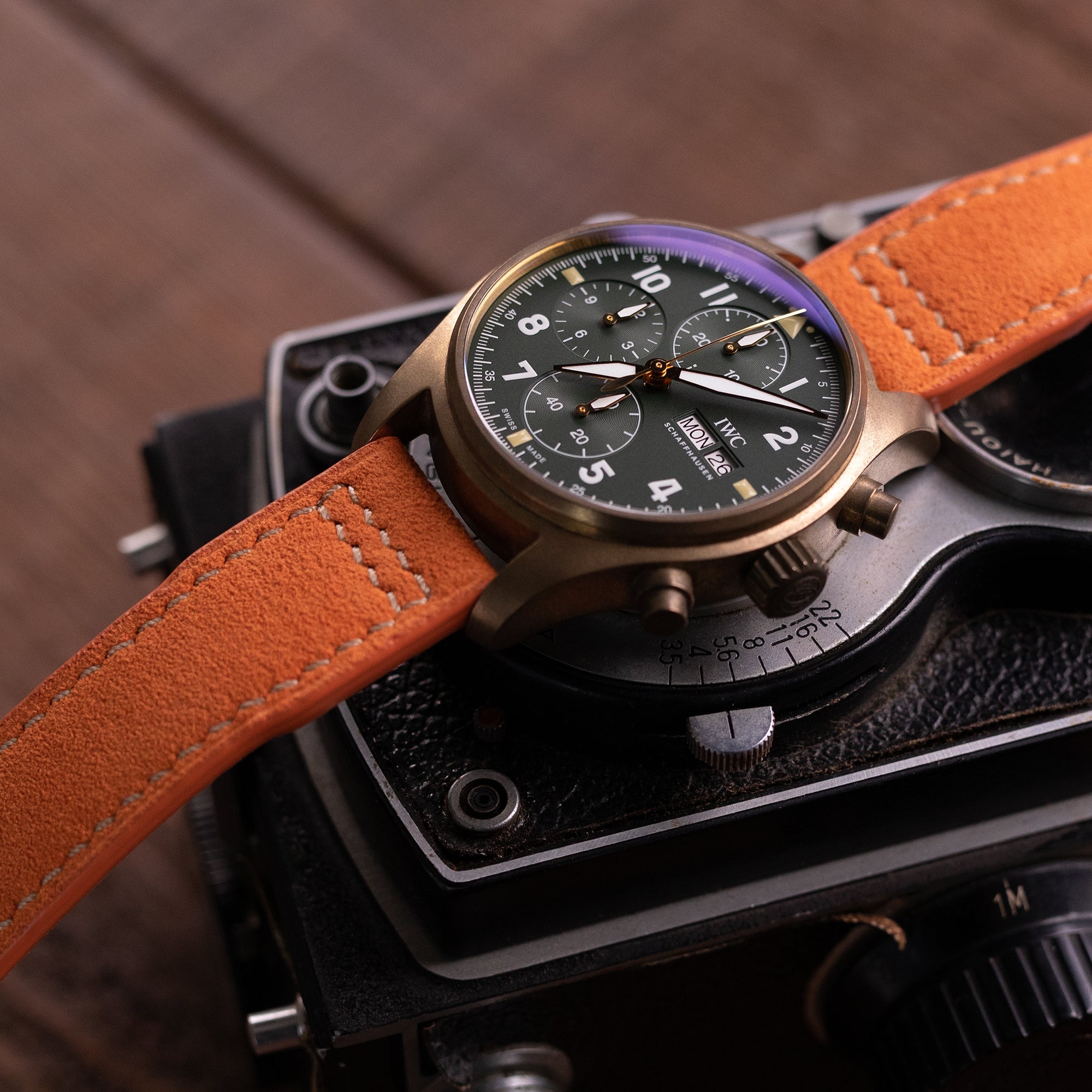 IWC Pilot Spitfire Chronograph Bronze Strapcode watch bands