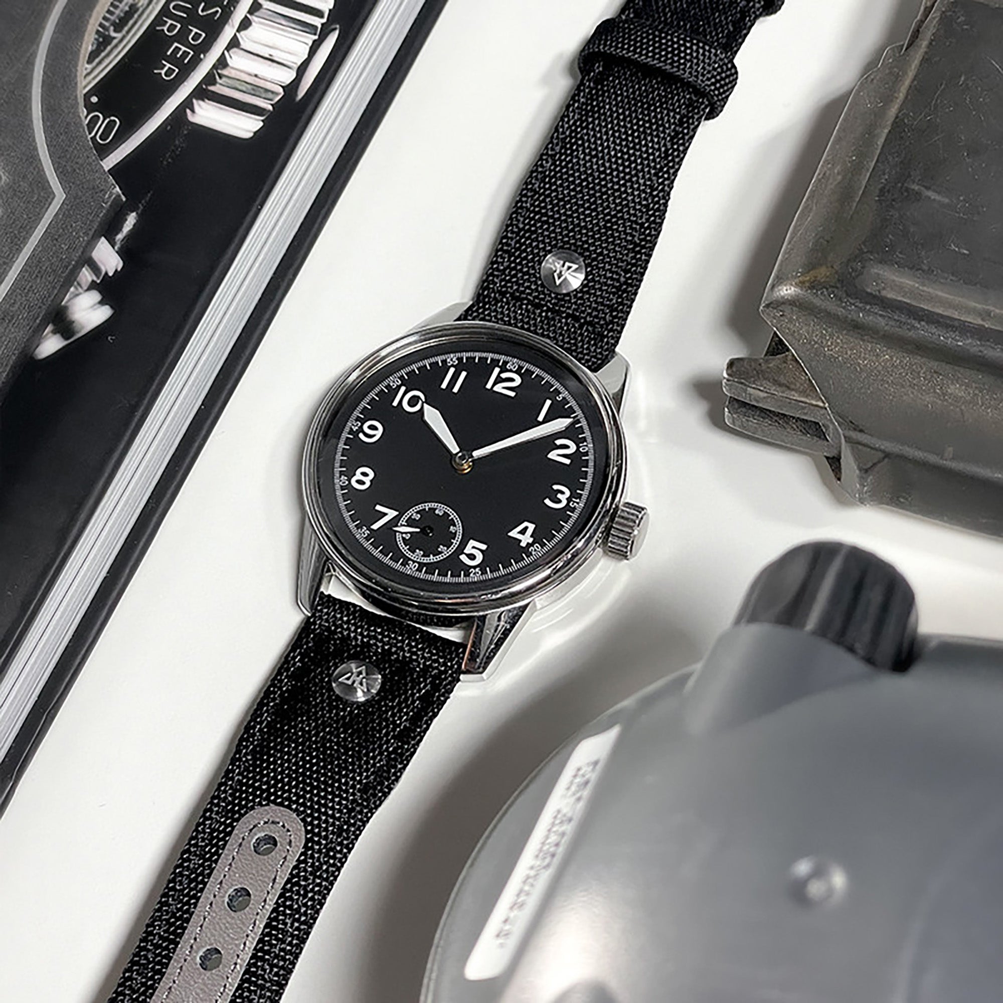 The AAF Black Strap by HAVESTON Straps, 20mm or 22mm