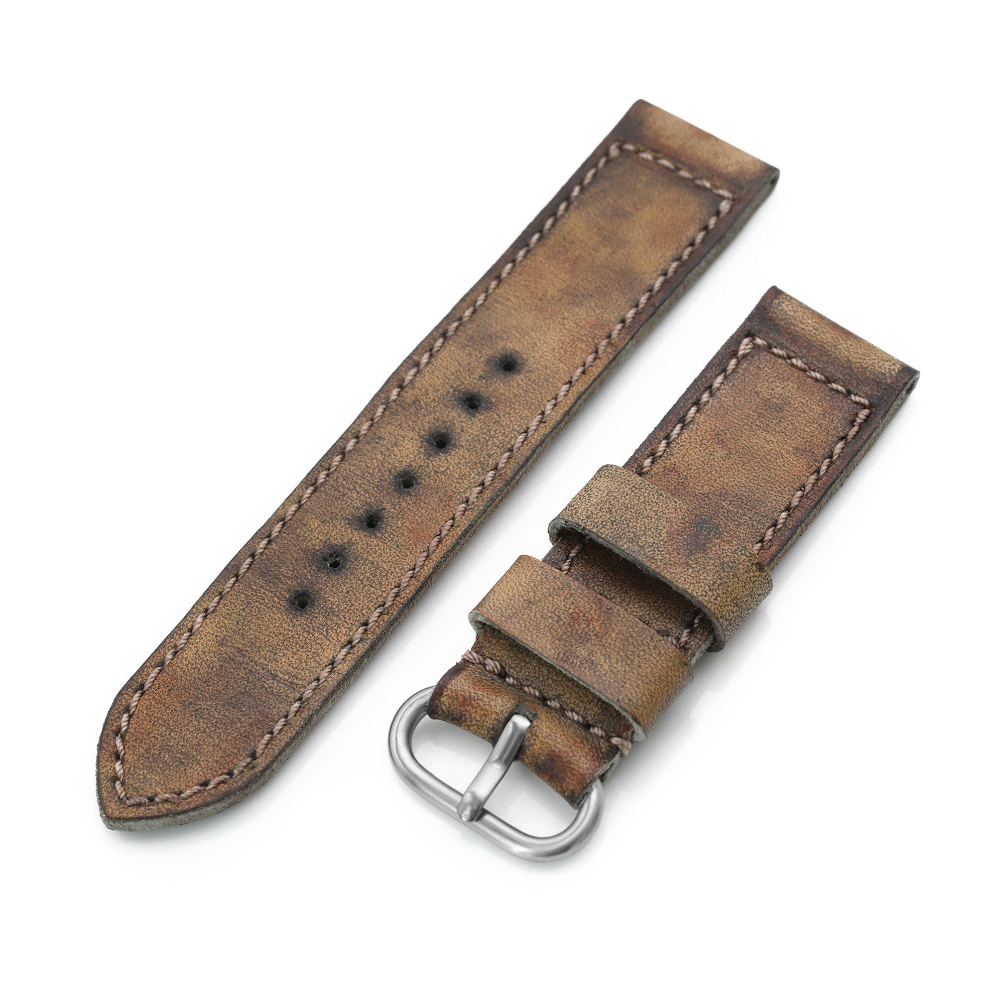 22mm MT X Gunny MISSION POSSIBLE 1 Vintage Brown Leather