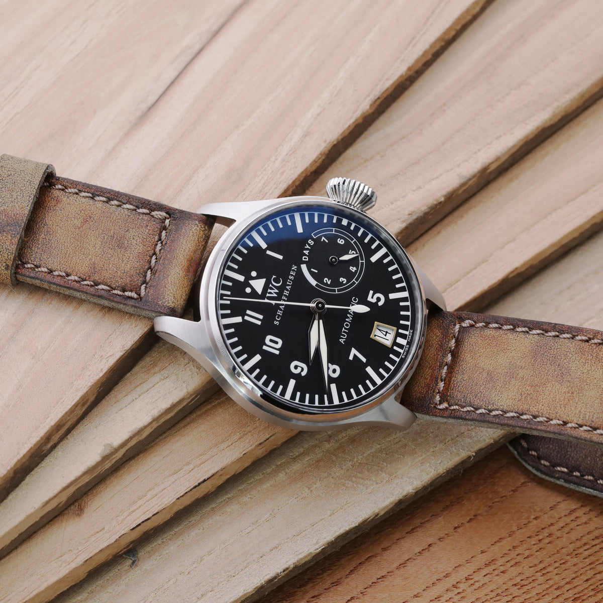 22mm MT X Gunny MISSION POSSIBLE 1 Vintage Brown Leather