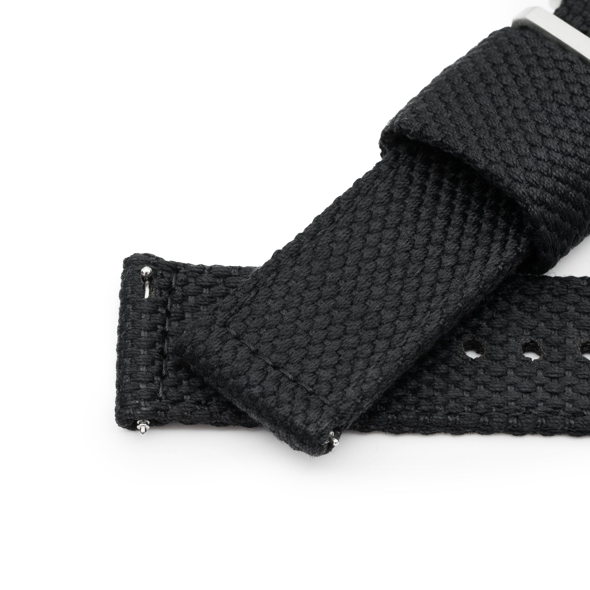 Black Premium Nylon Honeycomb Weave Quick release Watch Strap Strapcode Watch Bands