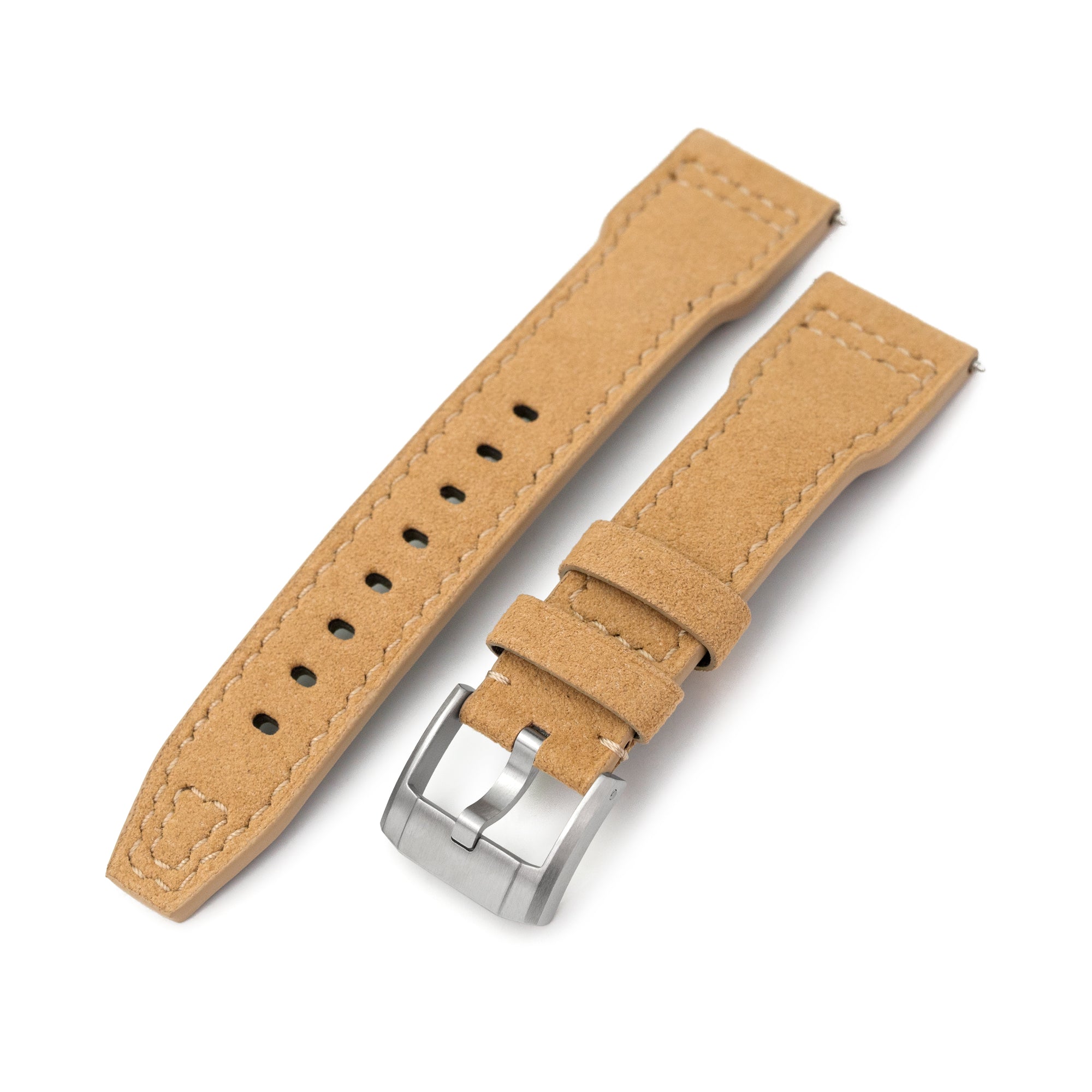 20, 21, 22mm Alcantara Fabric Quick Release Watch Bands Strapcode