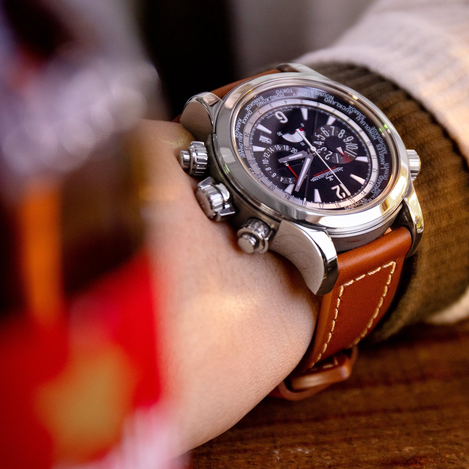 Pam Collection, Brown French Crafted Barenia Leather Watch Strap for Panerai, Beige Stitching Strapcode watch bands