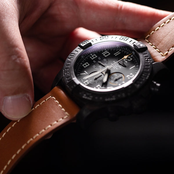 Browm French Barenia Leather PAM Watch Strap for Panerai Strapcode