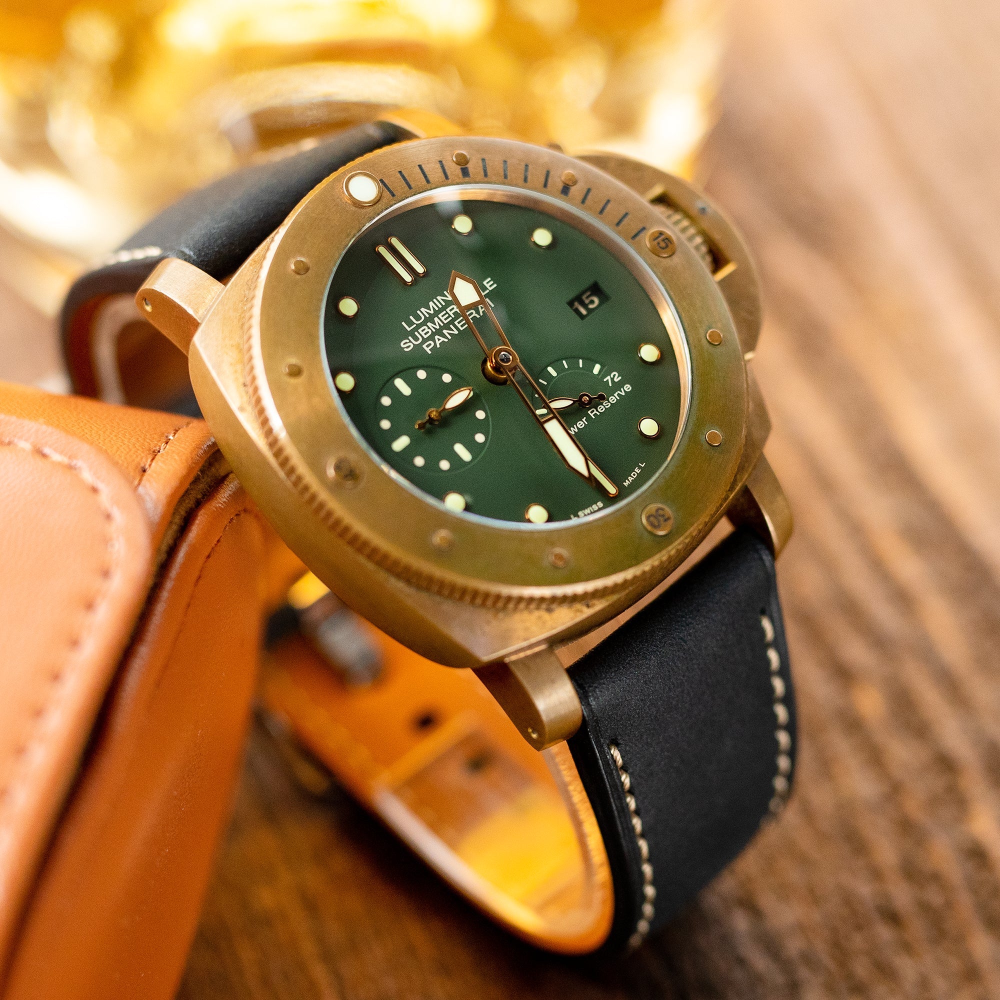 Submersible Panerai Luminor Lug Width Rubber Strap For Panerai