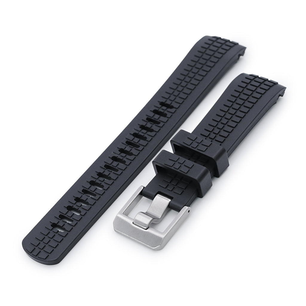 CB12 Black Crafter Blue Rubber Strap | Seiko Turtle SRP777