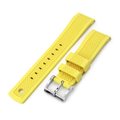 Yellow FKM Quick Release Rubber Watch Strap mm, mm