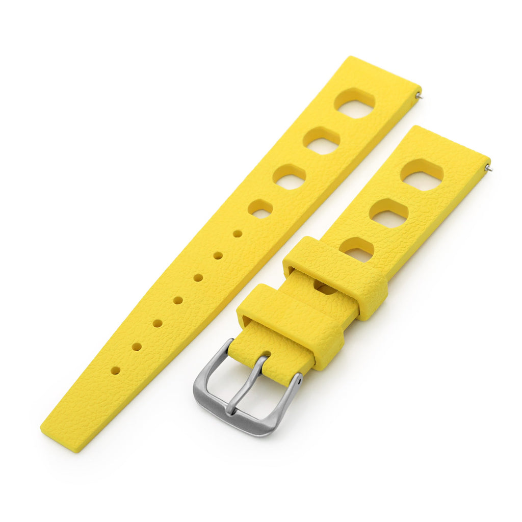 Yellow rubber watch strap sales