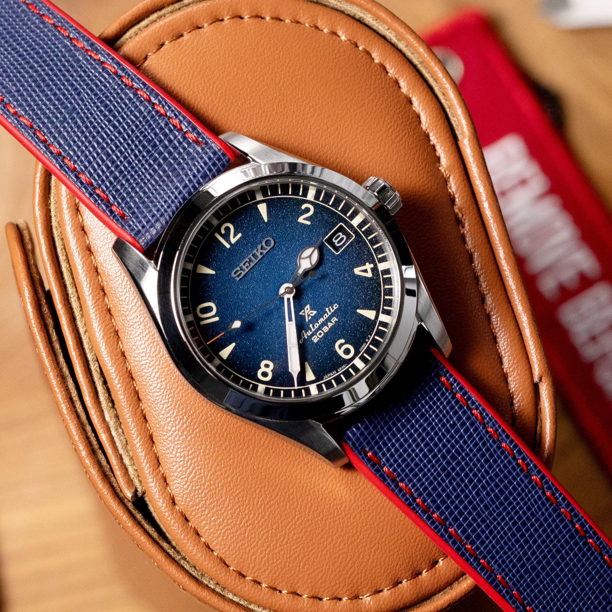 Seiko Prospex Baby Alpinist Blue SPB157 38mm  Strapcode Watch Bands