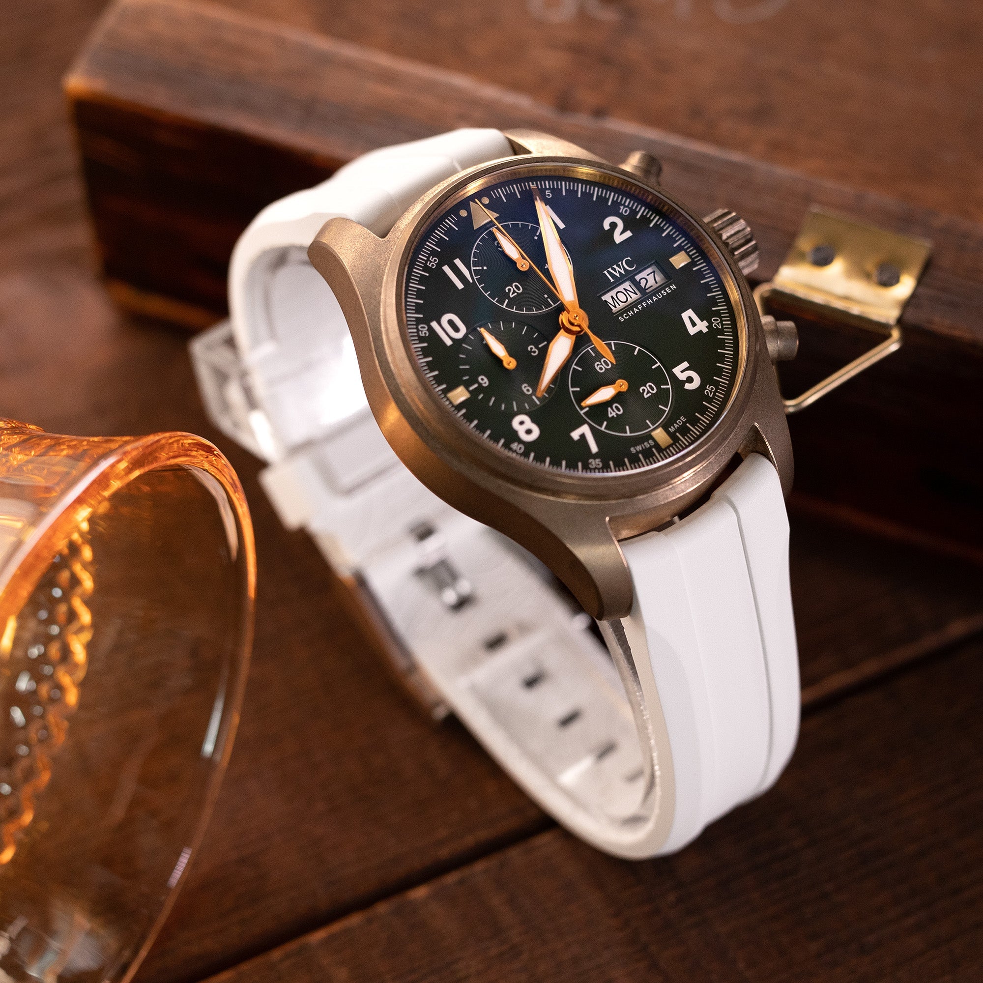 IWC Pilot Spitfire Chronograph Bronze Strapcode watch bands