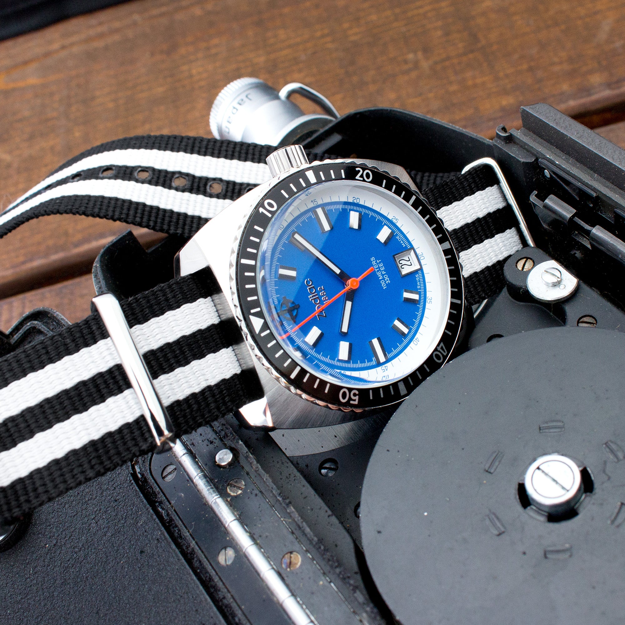 Zodiac Sea Dragon ZO2205, 20mm NATO watch strap by Strapcode watch bands