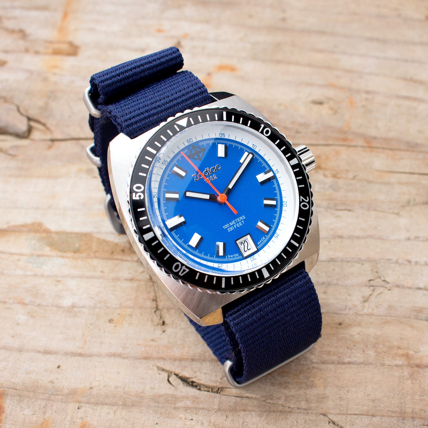 Zodiac Sea Dragon ZO2205, 20mm NATO watch strap by Strapcode watch bands