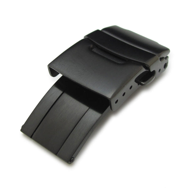 18mm Double Lock Diver Buckle DLC Watch Band Diver Clasp | Strapcode