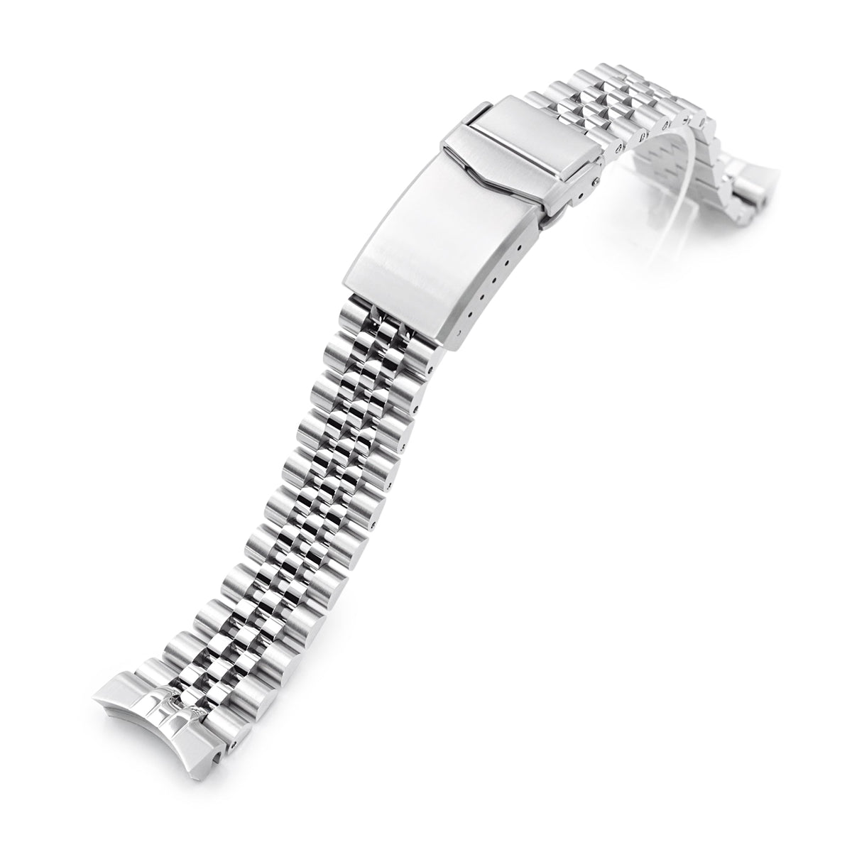 19mm Super-JUB II Watch Band for Grand Seiko 44GS SBGJ235, 316L Stainless Steel Brushed V-Clasp Strapcode Watch Bands
