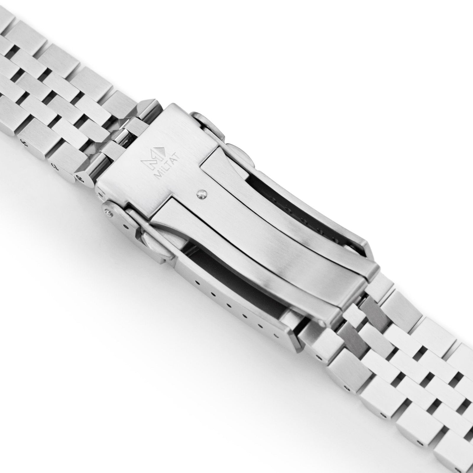 20mm Super-JUB II Watch Band compatible with Seiko Alpinist SARB017, 316L  Stainless Steel Brushed V-Clasp