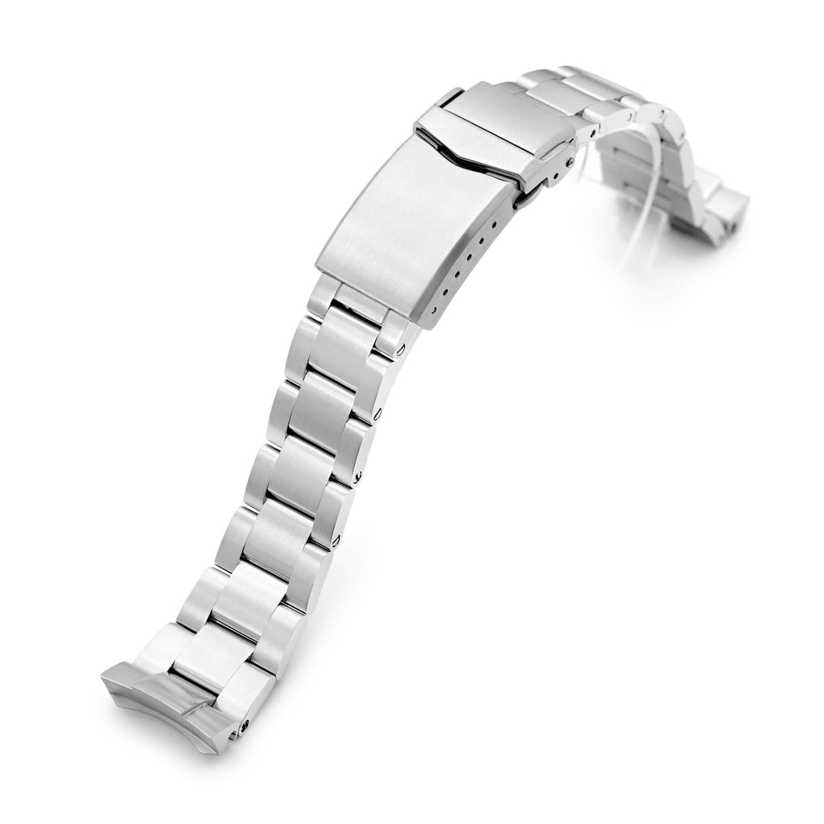 20mm Super-O Boyer Watch Band for Seiko SSC813P1, 316L Stainless Steel Brushed V-Clasp Strapcode Watch Bands