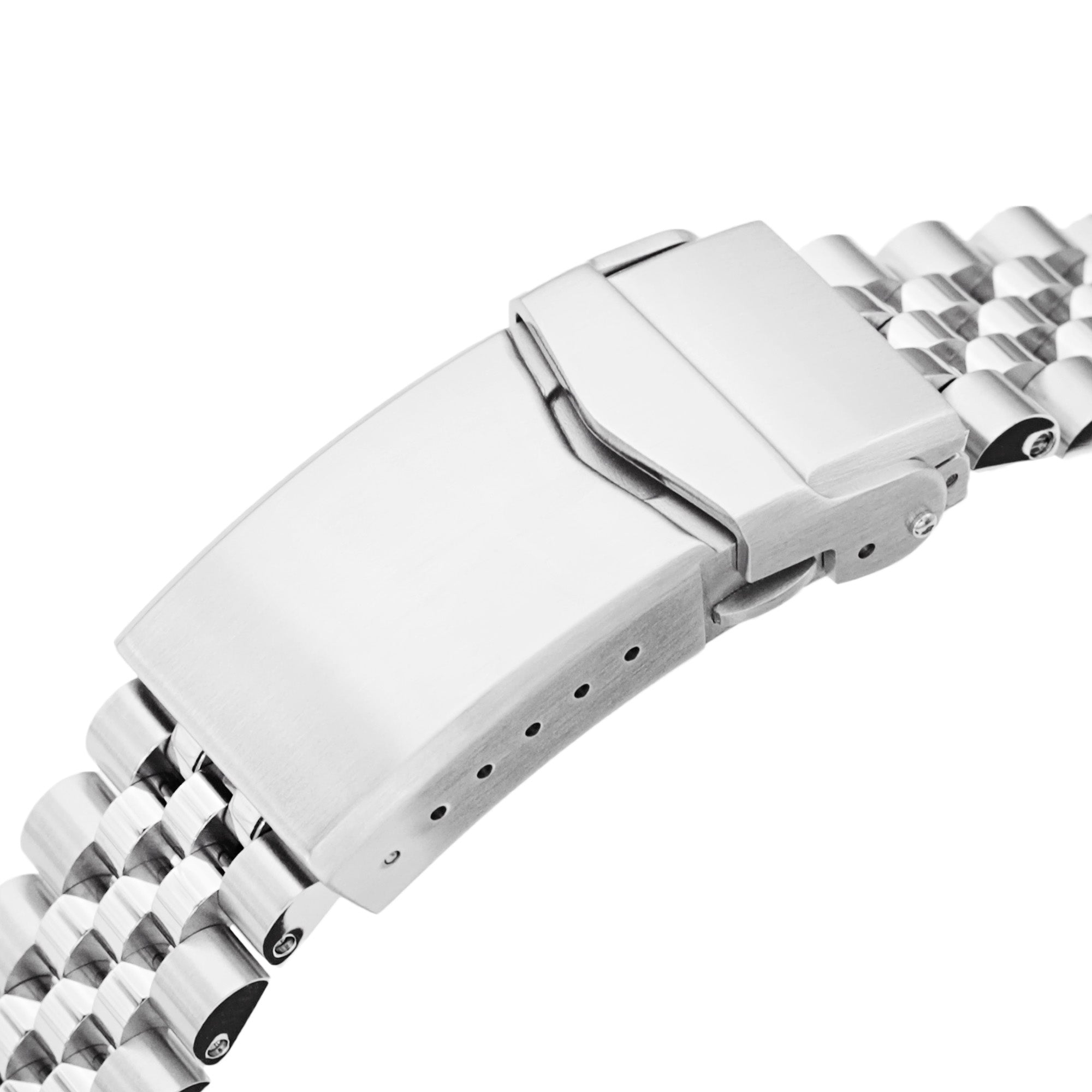 19mm Super-JUB II Watch Band for Grand Seiko 44GS SBGJ235, 316L Stainless Steel Brushed V-Clasp