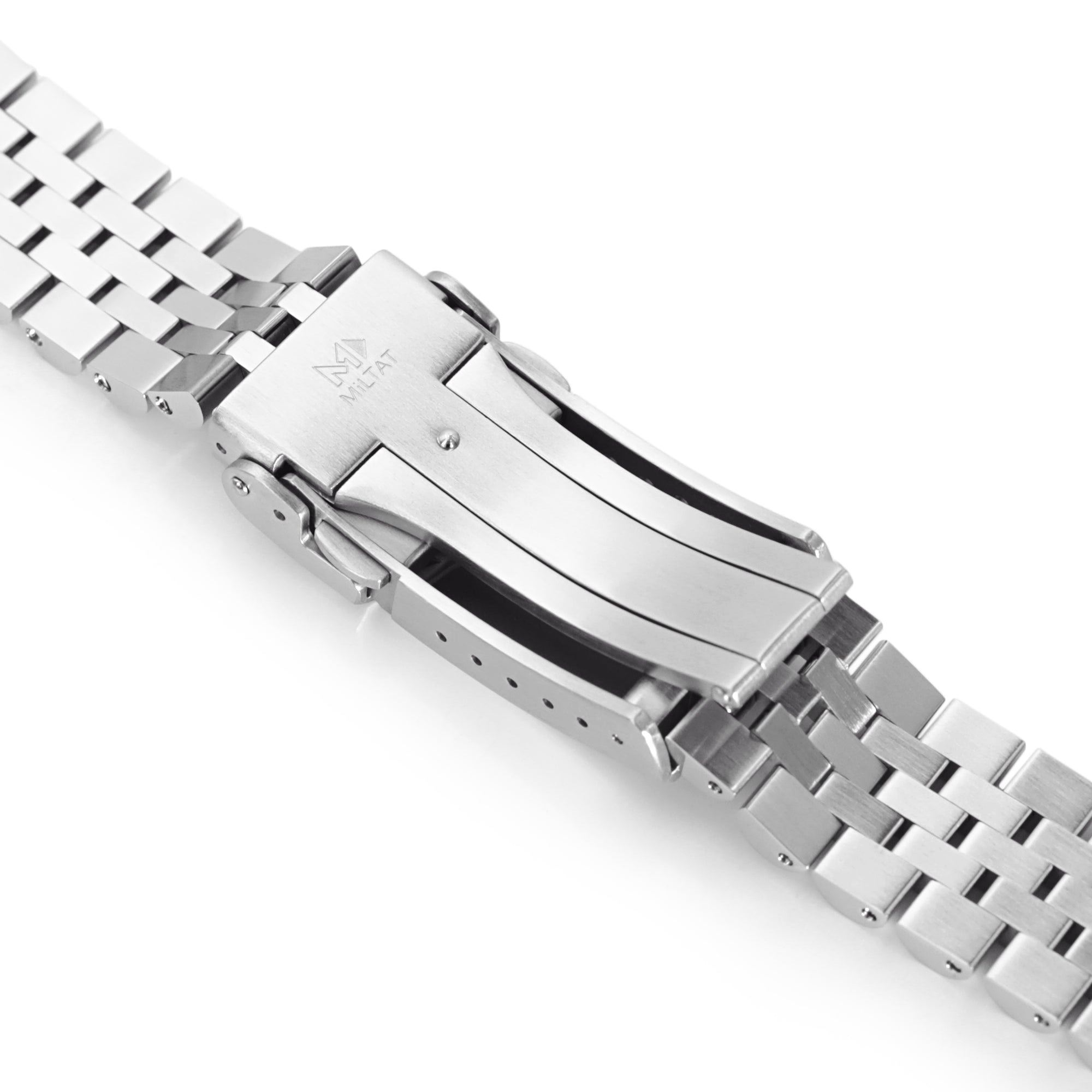 20mm Super-JUB II Watch Band for Seiko SSC813P1, 316L Stainless Steel Brushed V-Clasp Strapcode Watch Bands