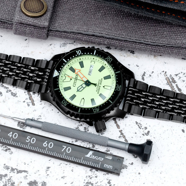 タイコノート20mm MIL-TAT Goma BOR DLCステンレスベルト strapcode-watch-bands-