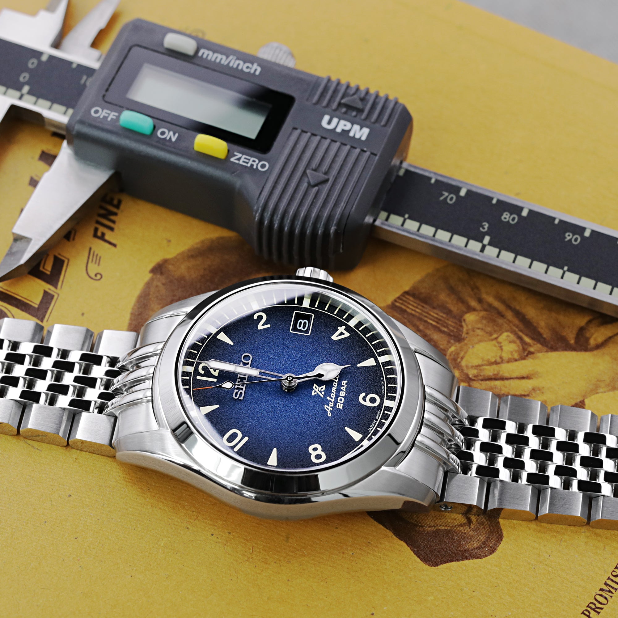 Seiko Prospex Baby Alpinist Blue SPB157 38mm Strapcode Watch Bands