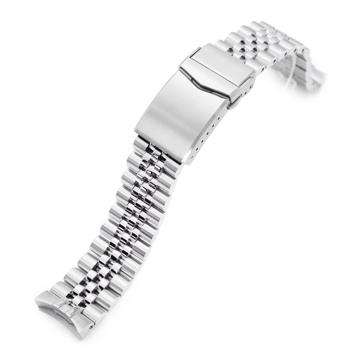 20mm Super-J Louis Watch Band for Seiko 5 Sports 38mm SRPK, 316L Stainless Steel Brushed V-Clasp Strapcode Watch Bands