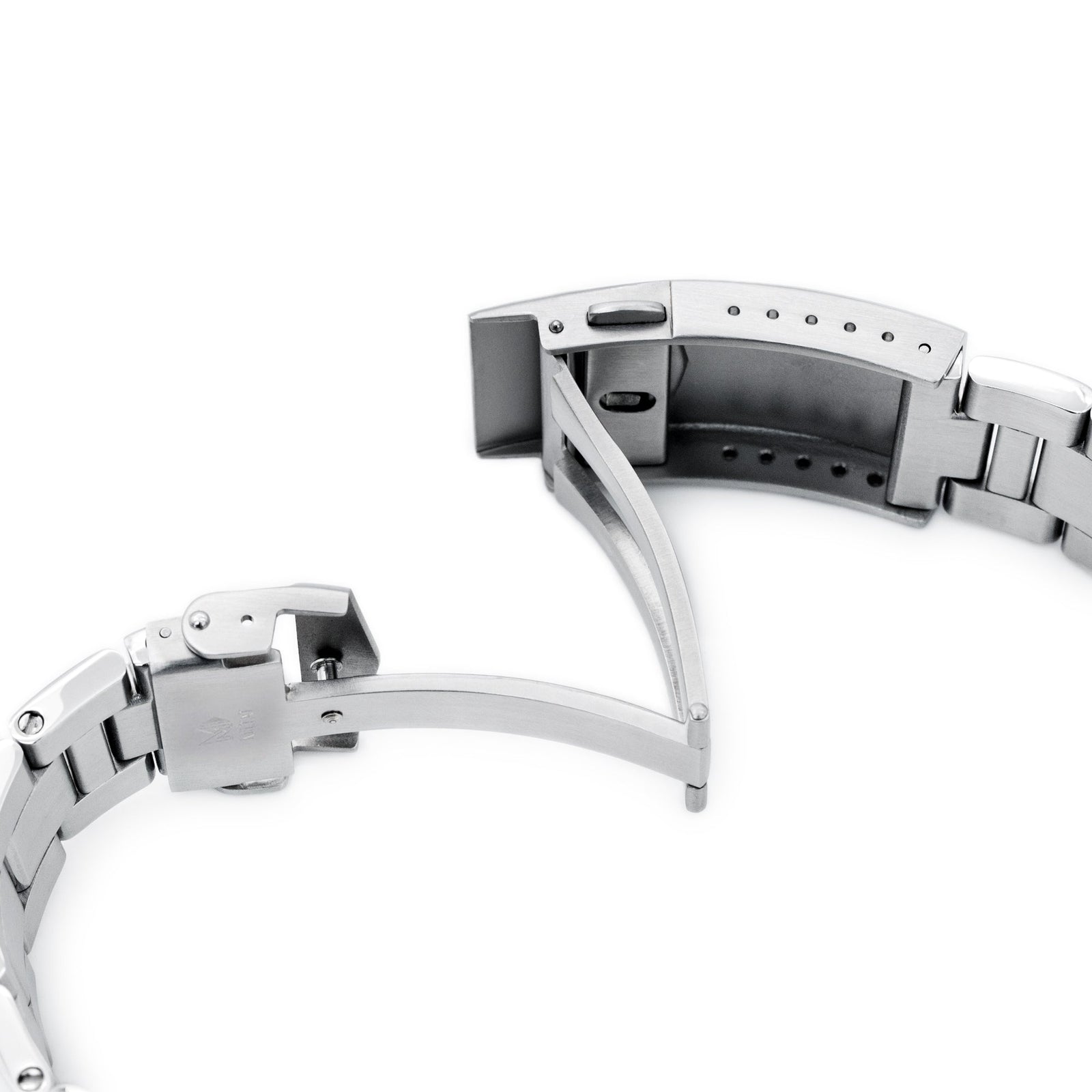 20mm Super Boyer for Seiko Alpinist SARB017 V-Clasp Brushed Strapcode watch bands