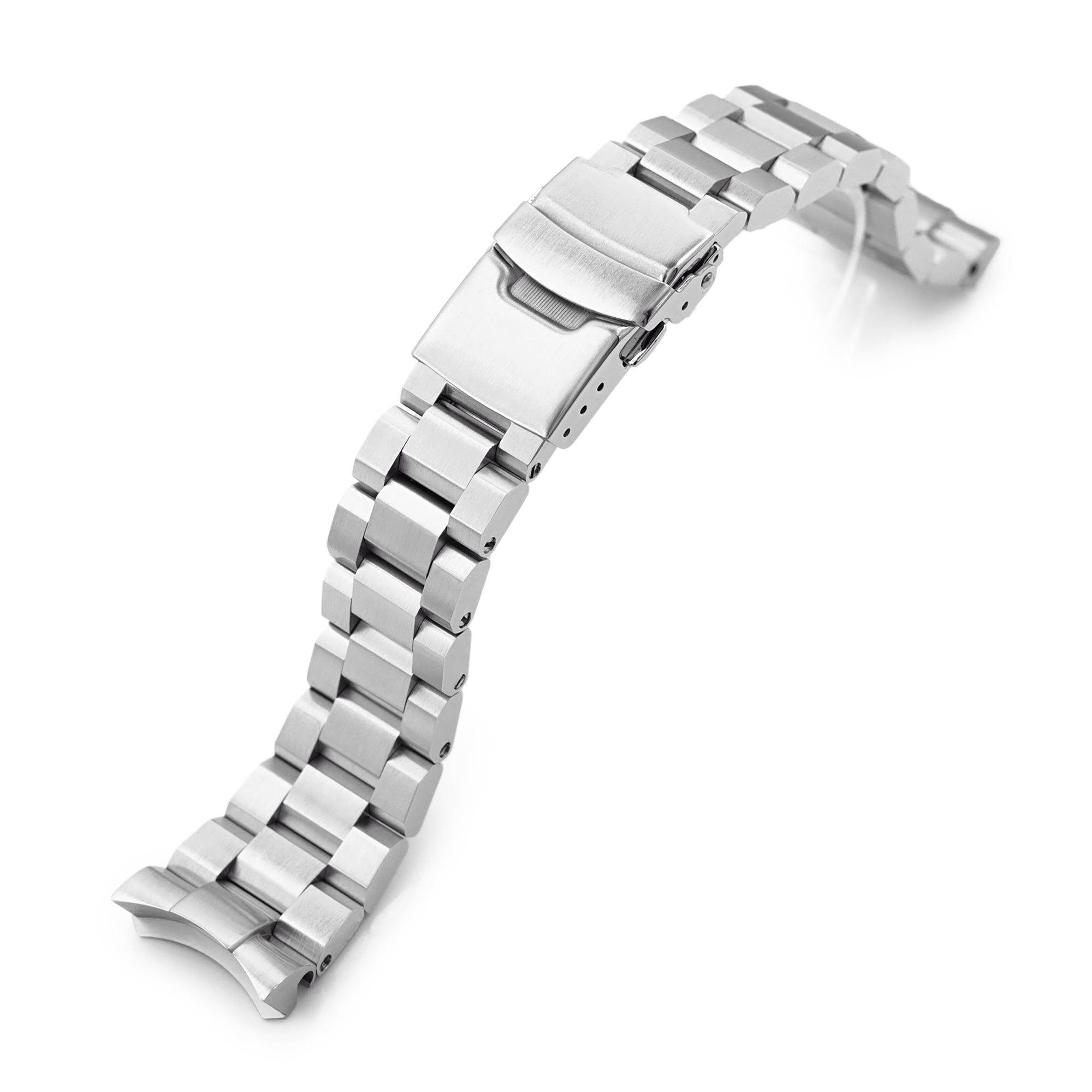 22mm Hexad Watch Band compatible with Seiko SKX007, 316L Stainless Steel Brushed Diver Clasp Strapcode Watch Bands