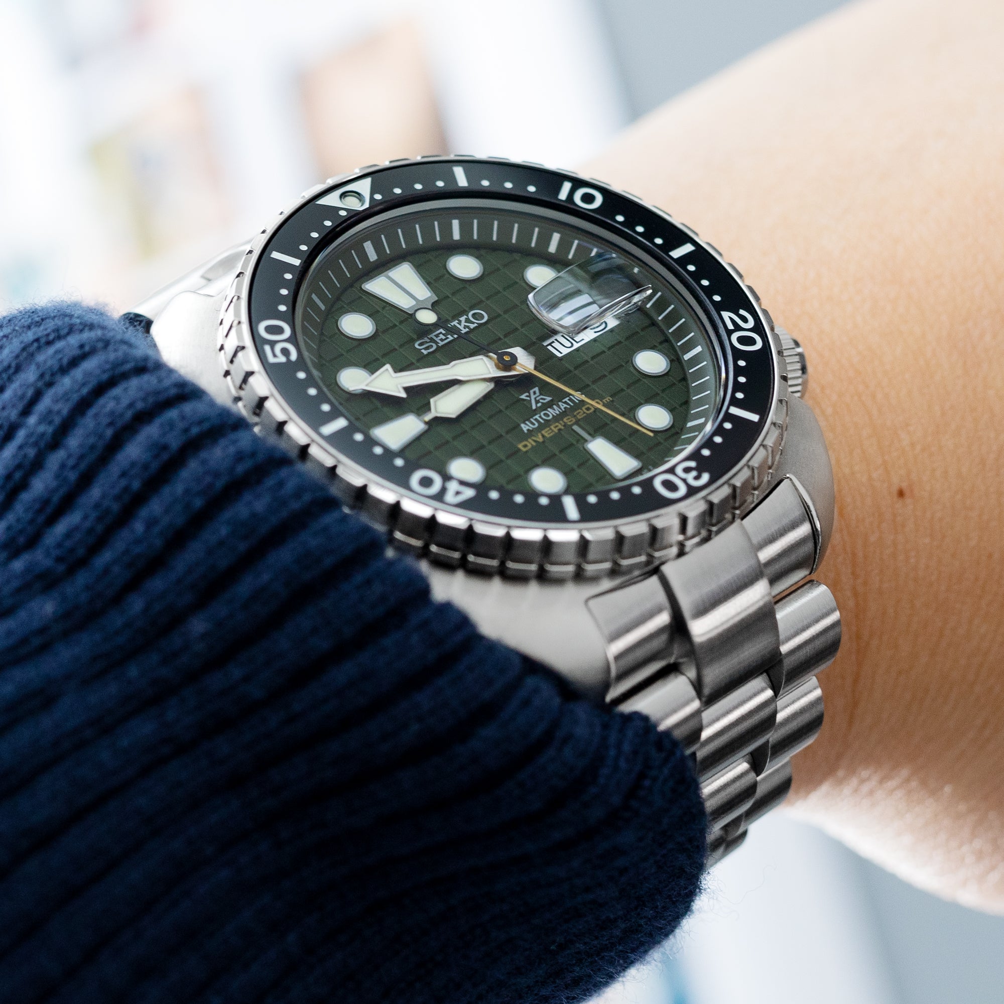 Seiko Mod new Turtles SRP777 Curved End Hexad Bracelet - Strapcode