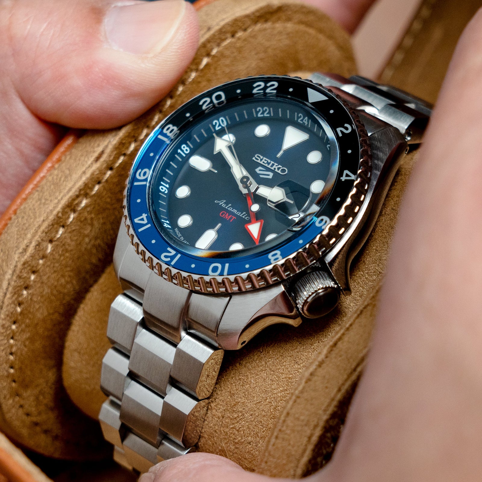 Seiko GMT SSK001 Curved End Hexad Watch Bands Strapcode