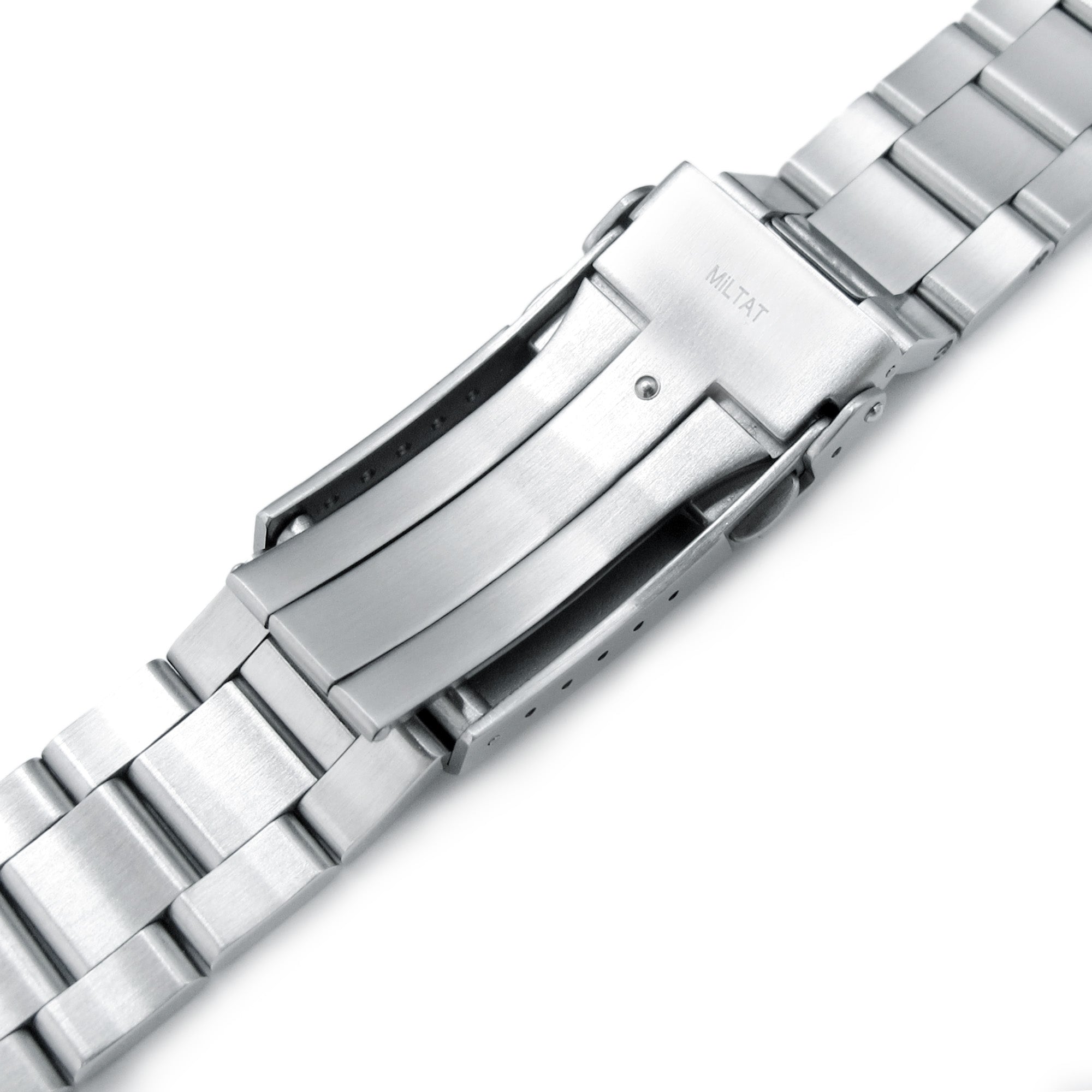 22mm Super-O Boyer 316L Stainless Steel Watch Bracelet for Orient Triton Brushed V-Clasp Strapcode Watch Bands