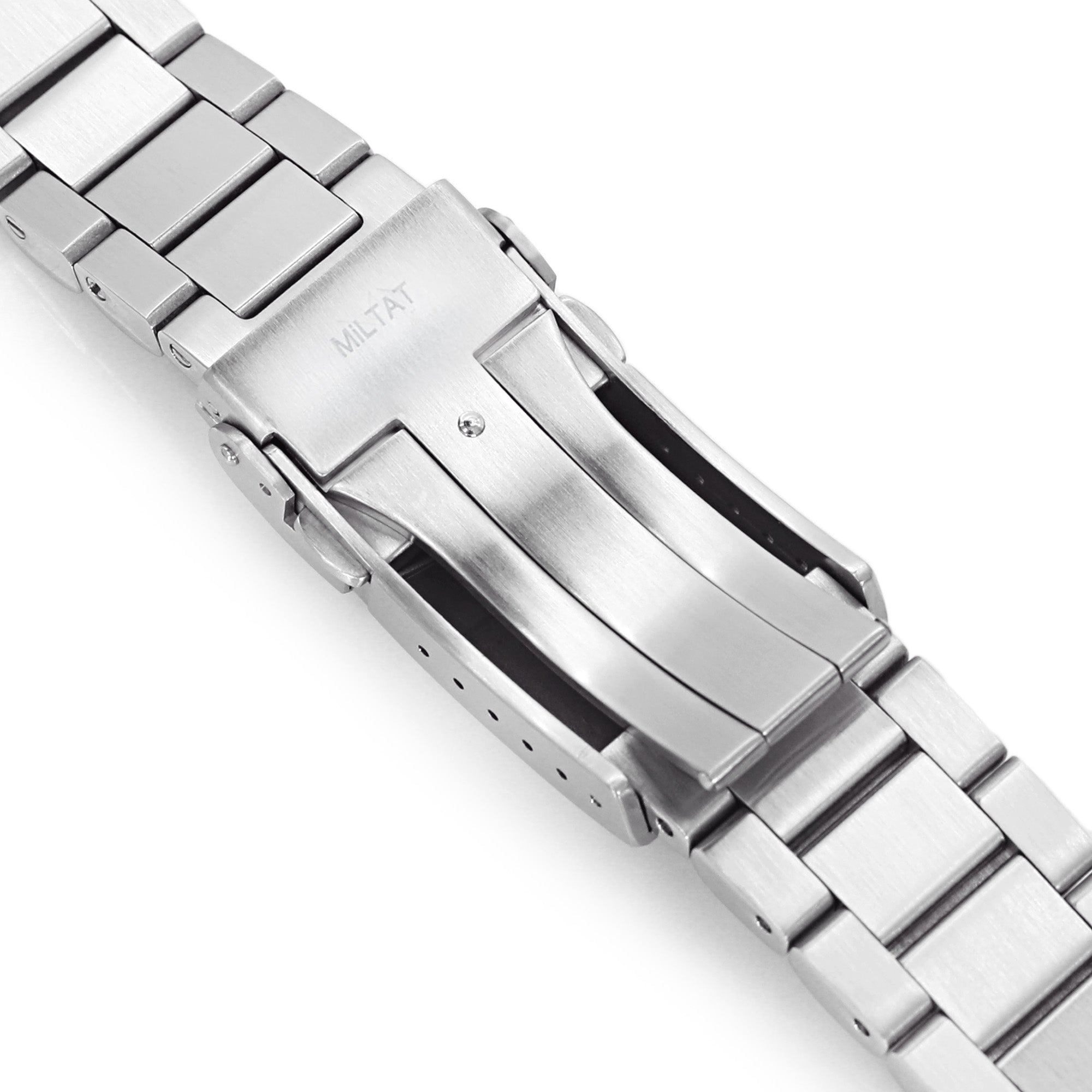 22mm Bandoleer 316L Stainless Steel Watch Bracelet for Seiko new Turtles SRP777 Brushed V-Clasp Strapcode Watch Bands