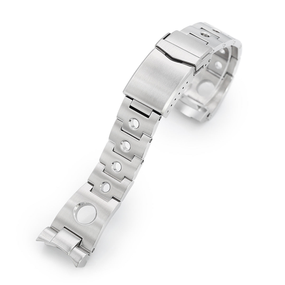 22mm Black Carbon Fiber Leather Watch Bands for Seiko Diver's SKX007, SKX009, SKX173, SRP777, SNZH55, SNZF15