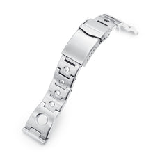 22mm Rollball Watch Band Straight End, 316L Stainless Steel Brushed V-Clasp Strapcode Watch Bands