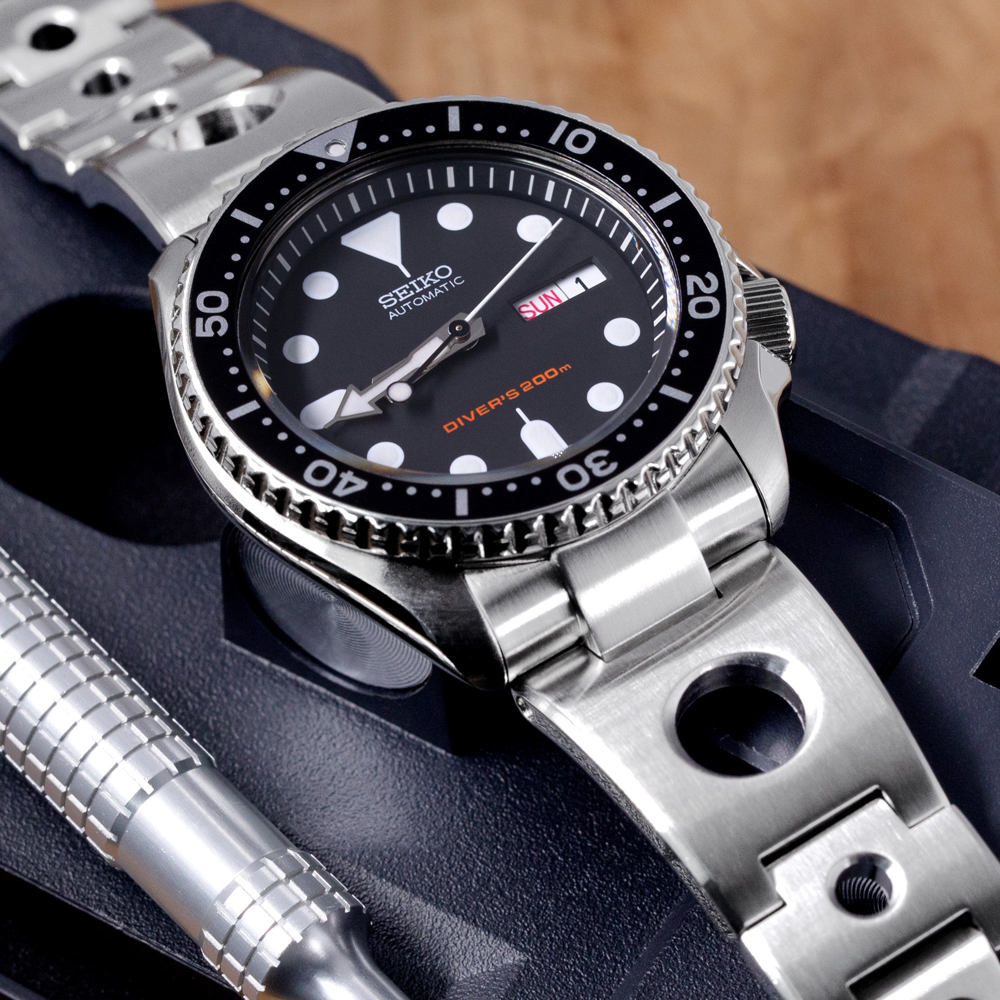 22mm oyster Stainless Steel Watch Bracelet For Seiko SKX007 SRPDK1 SRPD51  SRPD53 | eBay