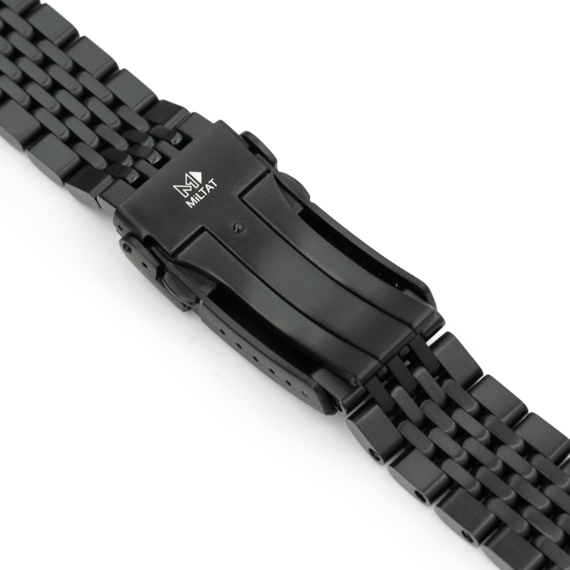 22mm Goma BOR Straight End Diamond-like Carbon (DLC coating) Strapcode Watch Bands