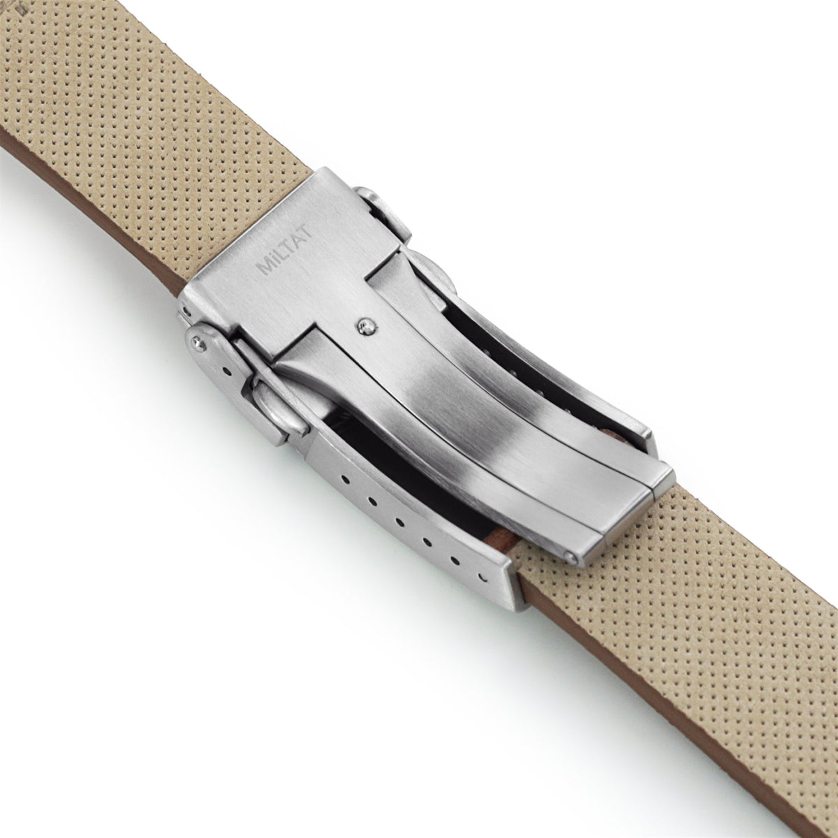 Cinturino Orologio Pelle Italiana 20mm – Marrone, Fibbia Argento, Fatto A Mano UK