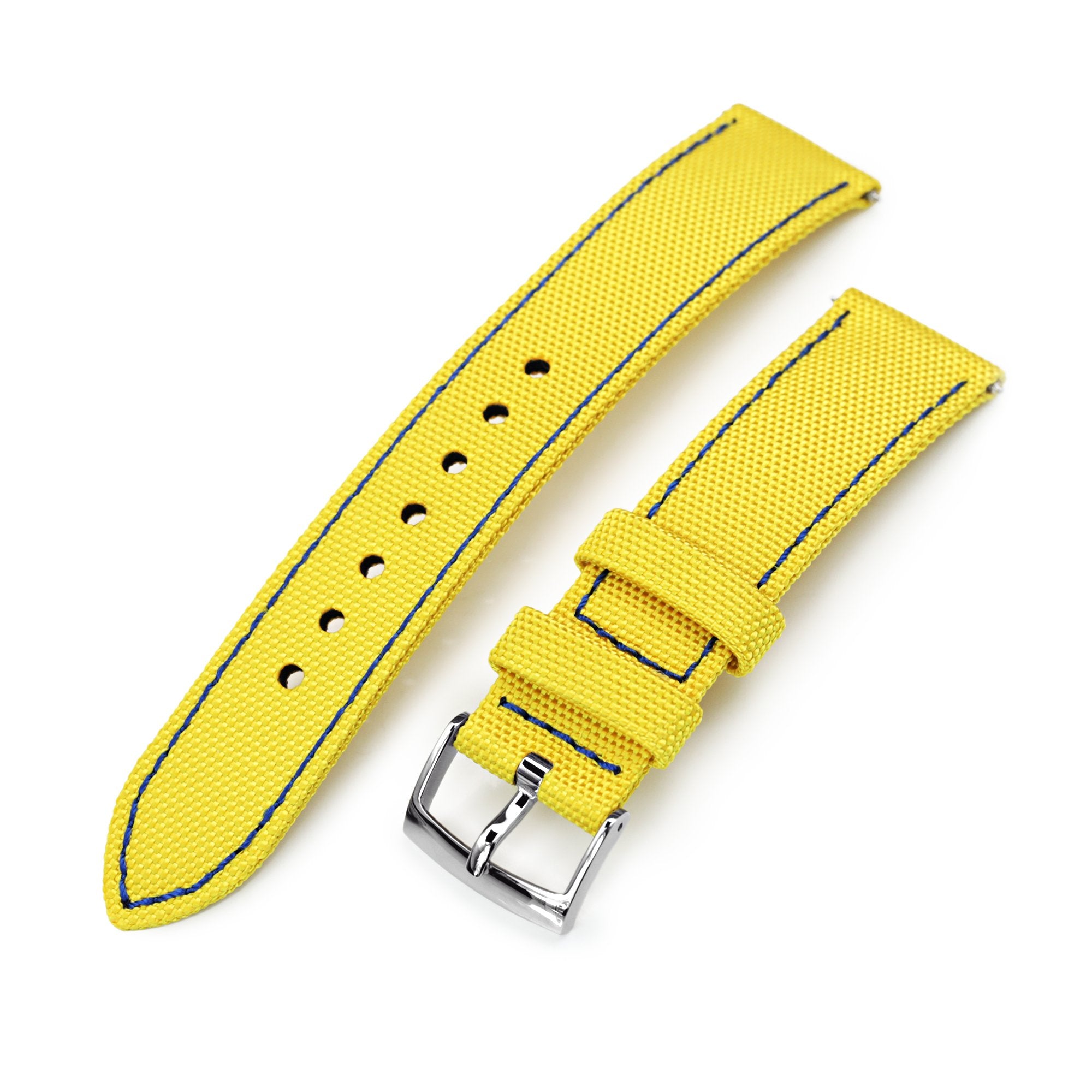 tonjett high quality multicolor nylon sailcloth watch... 20mm Sailcloth Strap Yellow Quick Release Nylon Watch Band | Strapcode