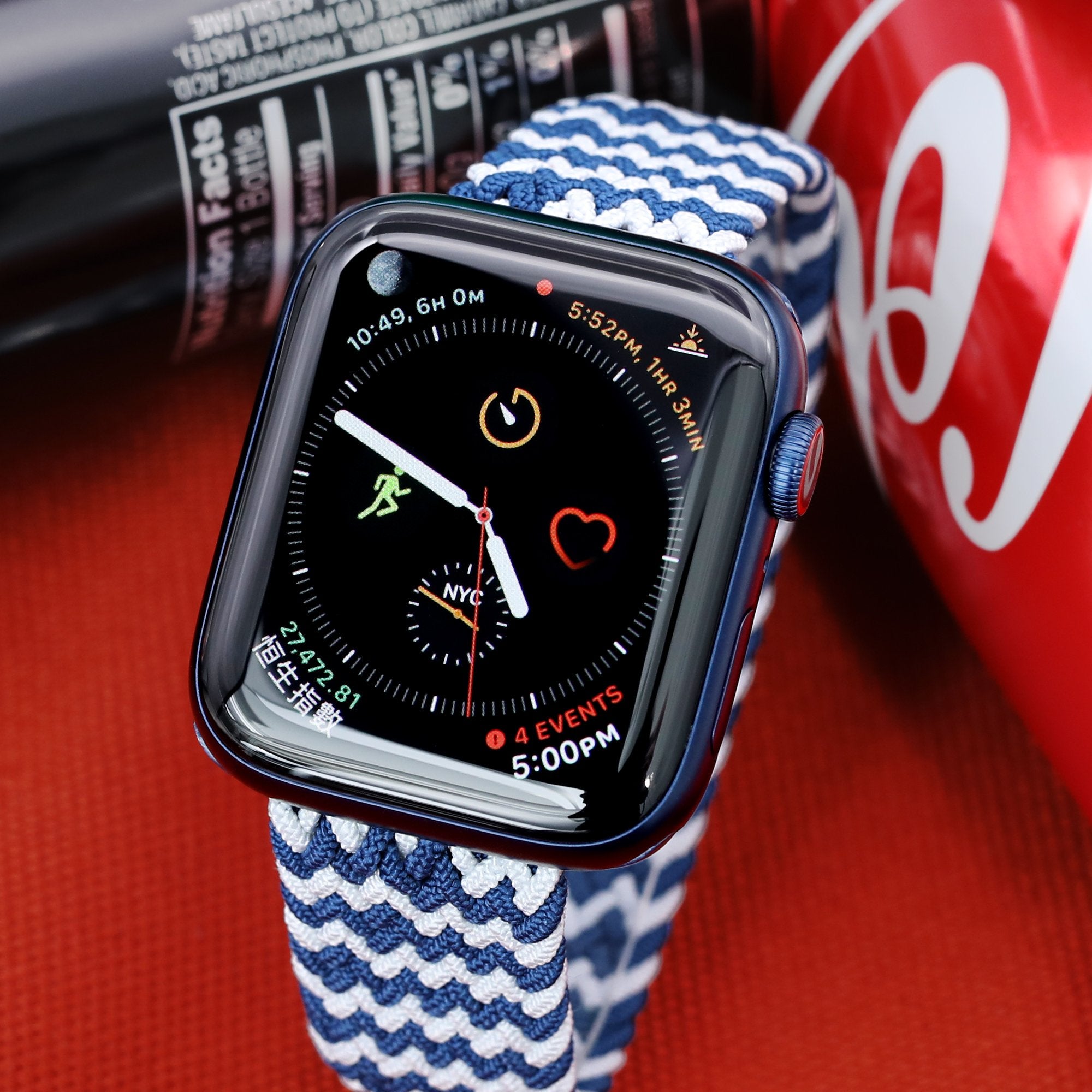 Stretchable Solo Loop Braided Apple Watch Bands 44mm/42mm Strapcode