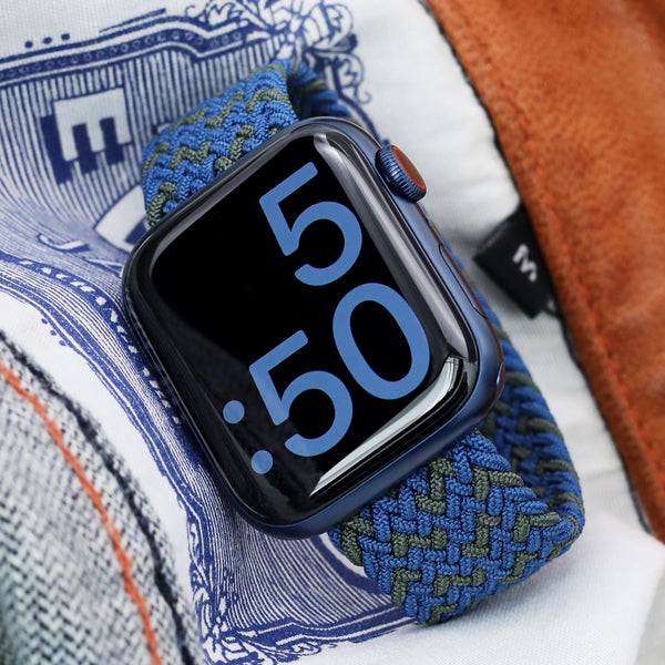 Stretchable Solo Loop Braided Apple Watch Bands 44mm 42mm Strapcode