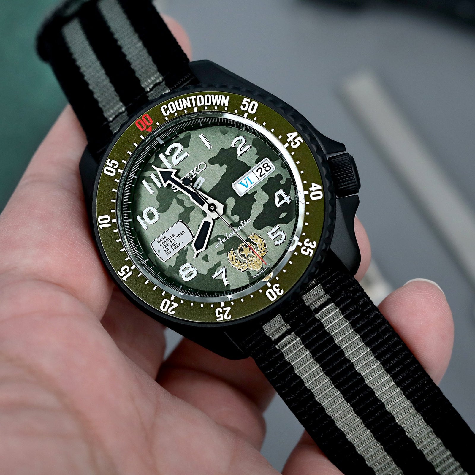 福袋 セール 22mm Strapcode | Stripes Grey & Black Bands, Watch Nylon その他
